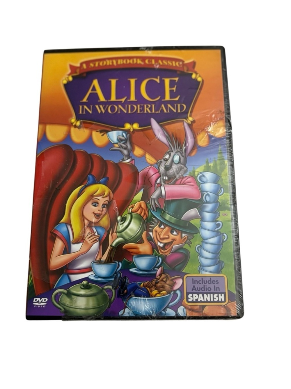 Alice in Wonderland DVD - Classic Storybook Includes audio in Spanish . New